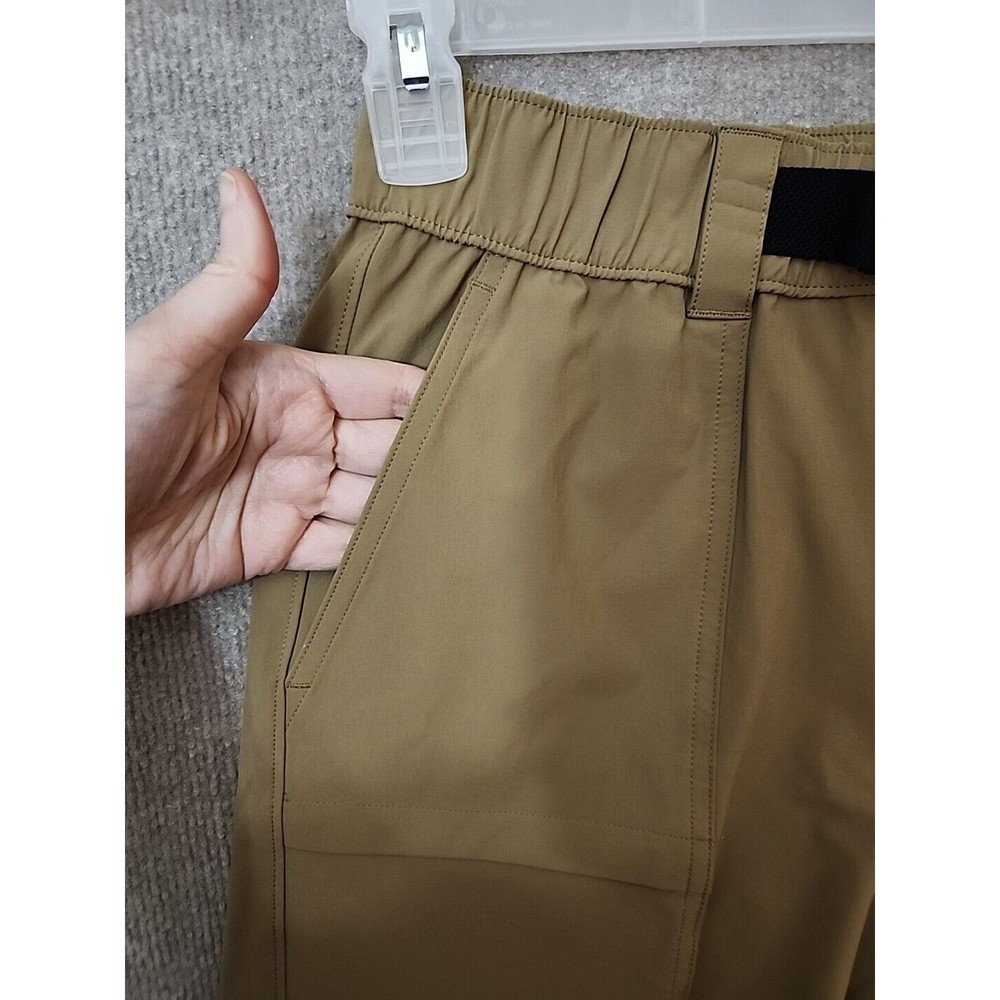 Sonoma Outdoor Cargo Shorts Mens 30 Brown Nylon Stretch Belted Elastic Waist NEW - Picture 3 of 11